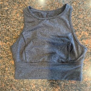 Joy lab gray sports bra cropped tank small